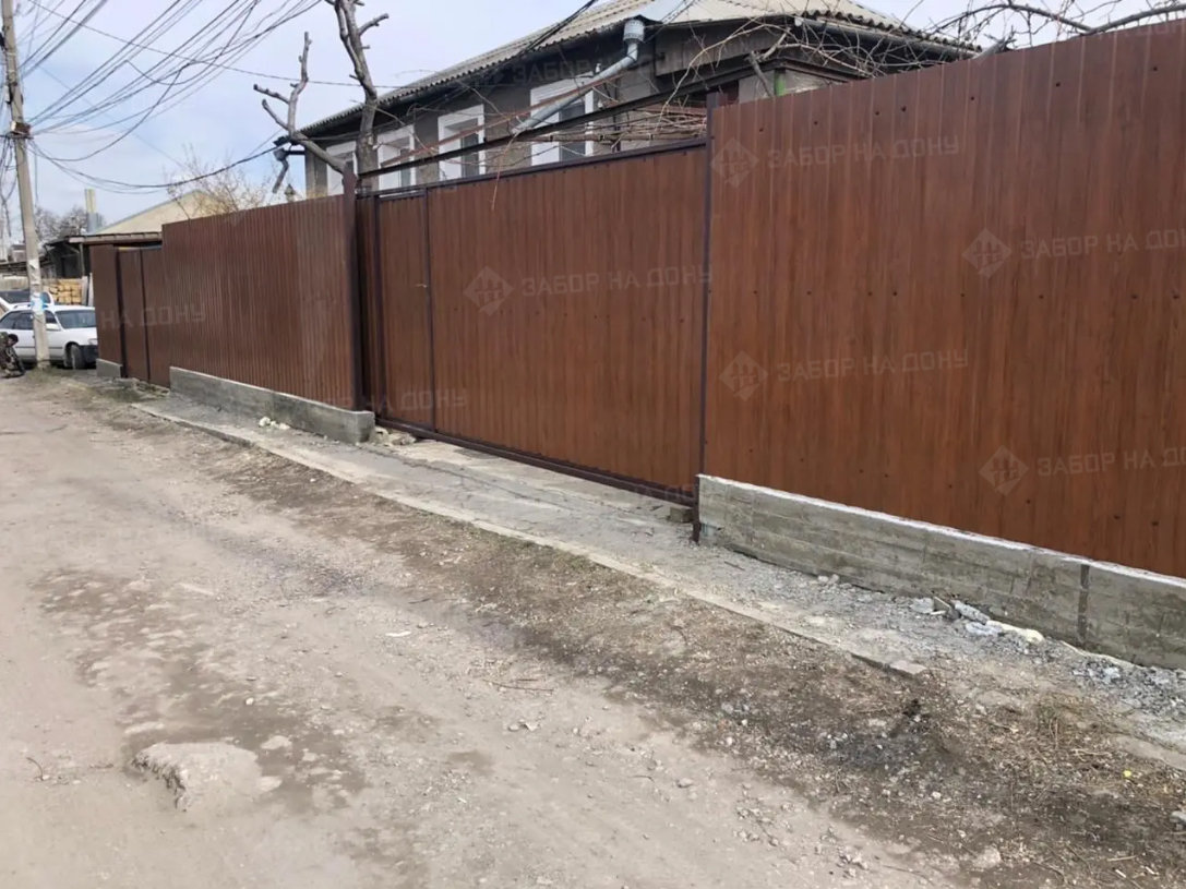 Откатные ворота с калиткой  в Динской